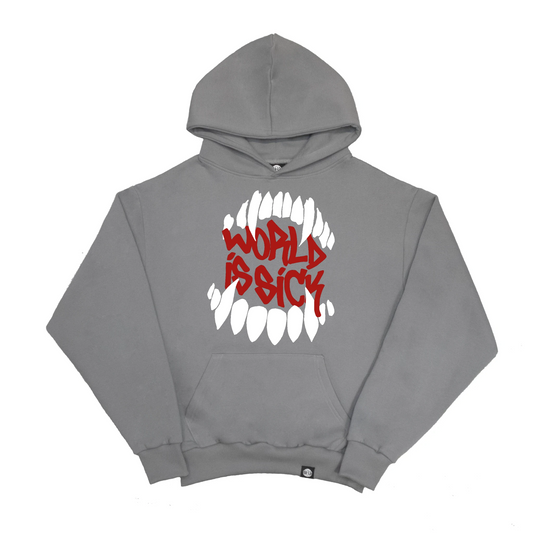 Fangs Hoodie Steel